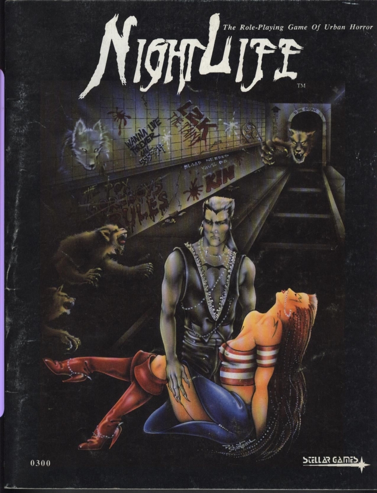 Nightlife: The Role-Playing Game Of Urban Horror; napsal Bradley K. McDevitt a spol.; vydalo nakladatelství Stellar Games, 1990